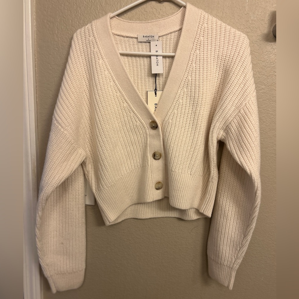 Canberra Aritzia Babaton sweater light birch